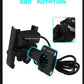 Motorcycle Mobile Holder With Charger Aluminium Body Durable And Convenient