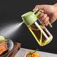 2-in-1 Oil Spray Bottle | Adjustable Mist & Dispenser | 470ml Leak-Proof Glass Container | For Cooking, BBQ, Baking & Air Fryer 500ml (Random Color)