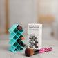 Plastic 10 Grid Lipstick Organizer with Storage Box – Makeup Holder for Lipsticks & Cosmetics - With Box (Random Color)