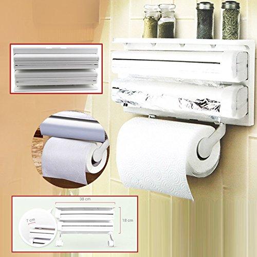 4in1 Tissue Dispenser Towel Paper Napkin Tissue and Wrap Holder